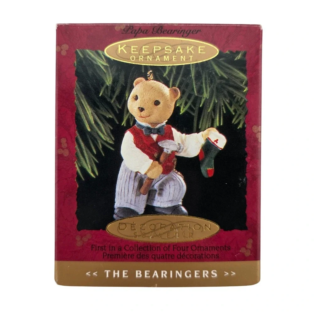 Hallmark Keepsake Papa Bearinger Ornament 1993‎ 1st Series w Box